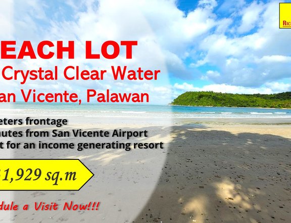 3.19 hectares Beach Property For Sale in San Vicente, Palawan