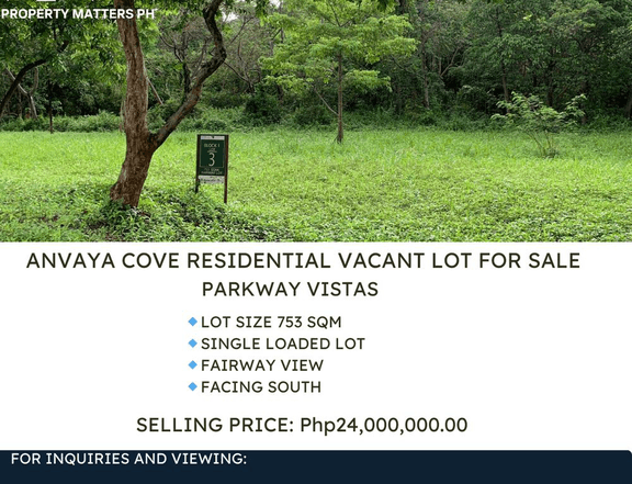 ANVAYA COVE RESIDENTIAL VACANT LOT FOR SALE