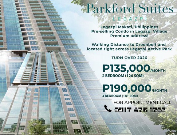 Luxury Condo in Salcedo Makati City | 126sqm-181sqm | P45M - P80M