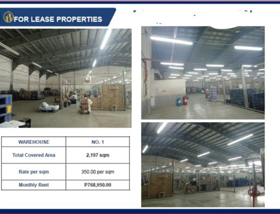 For Rent Lease Warehouse Space 2197 sqm Manggahan Pasig City