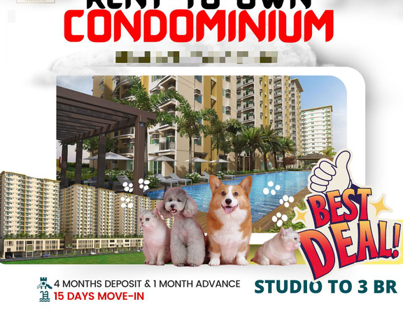 2-Bedroom Rent-To-Own Condo near MALL OF ASIA 15 days move-in