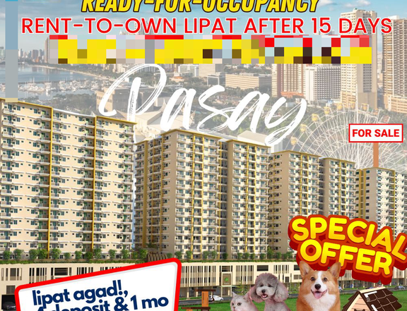 READY TO MOVE IN 2 BEDROOM CONDO IN PASAY NEAR MALL OF ASIA AND DELA SALLE UNIVERSITY