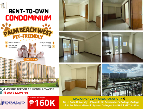 RFO 2 Bedroom condo for sale near pitx, makati, owwa harrison pasay city