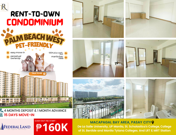 Pet-friendly brand new rfo 2-bedroom Residential Condo For Sale in Manila Bay Pasay