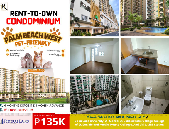 For sale rent to own studio with balcony condo in Pasay near Mall of Asia, ECOM