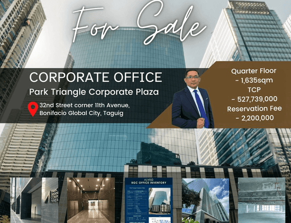 Corporate Office For Sale in BGC Park Triangle by ALVEO