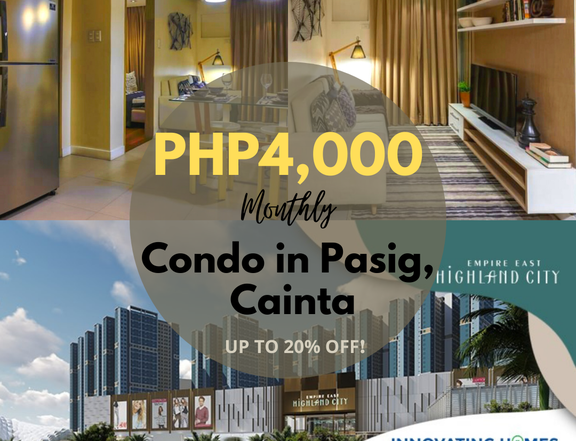 4K/Monthy may Condo kana! Affordable Preselling Up to 20% DISCOUNT!