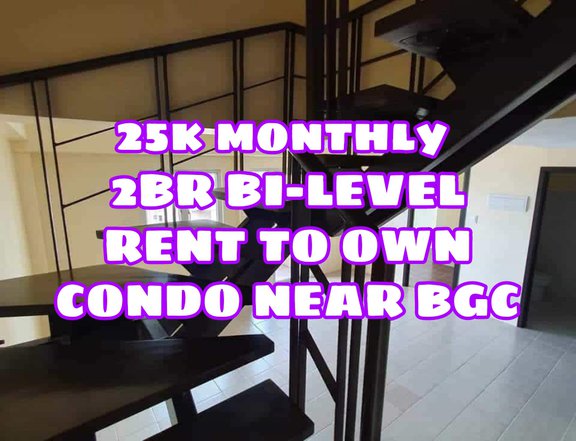 2br bi level rent to own condo in pasig
