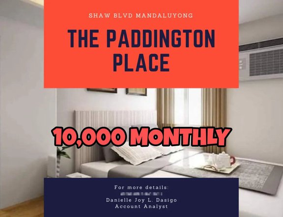 10K MONTHLY PRESELLING CONDO IN MANDALUYONG THE PADDINGTON PLACE