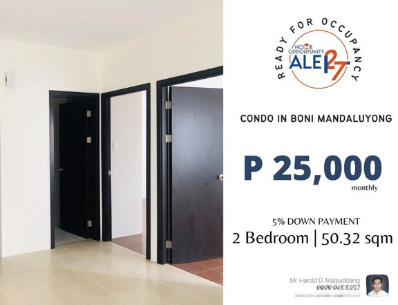 Limited units left | Grab our 2BR 50 sqm in Mandaluyong 25,000 monthly