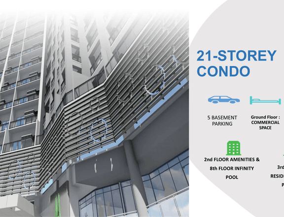 Ready for Occupancy 1-bedroom Residential Condo with balcony For Sale in Busay  Cebu City