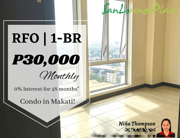 Condo RENT TO OWN in Makati 1-BR Higher Floor facing East