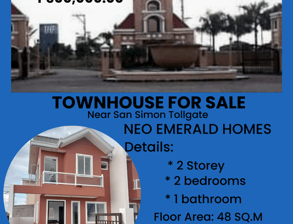 Townhouse for Sale in La Trevi San Simon Pampanga