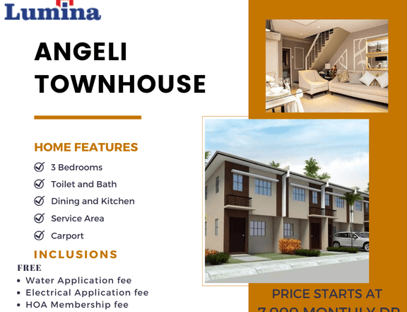Affordable House and Lot ANGELI TOWNHOUSE End Unit