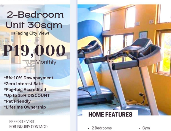 RFO 30.00 sqm 2-bedroom Condo Rent-to-own thru Pag-IBIG