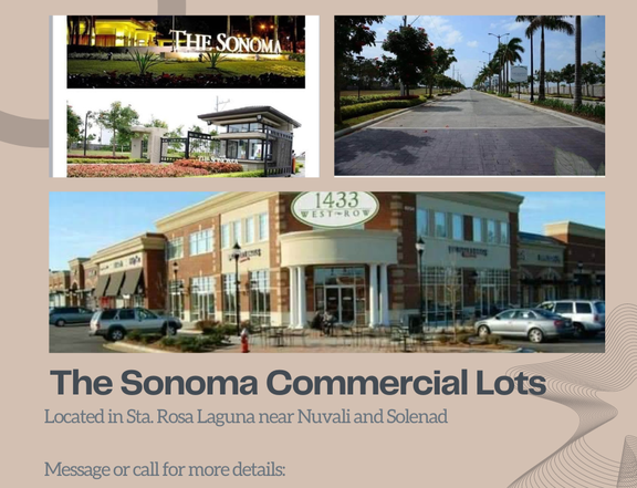 652 sqm Commercial Lot For Sale Sta Rosa Laguna The Sonoma Rent to Own