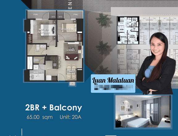 Pre-selling 65.00 sqm 2-bedroom Condo For Sale in Makati Metro Manila