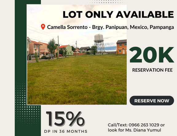 Residential Lot for sale in Mexico Pampanga starting at 60sqm
