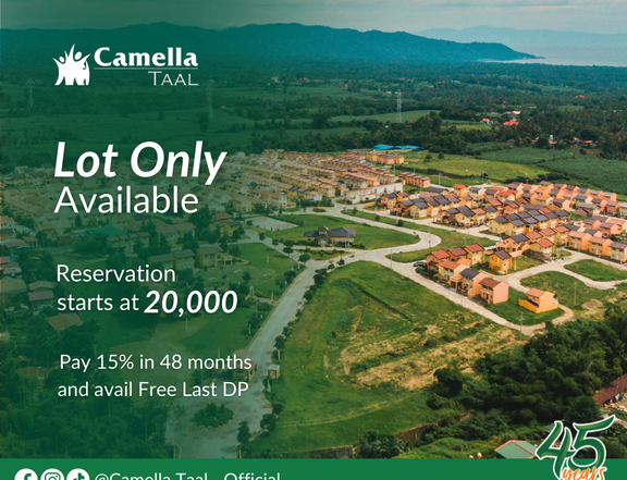 Lot Only For Sale in Camella Taal