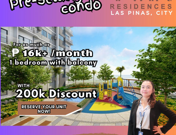 26.09 sqm 1-bedroom Condo For Sale in Las Pinas Metro Manila