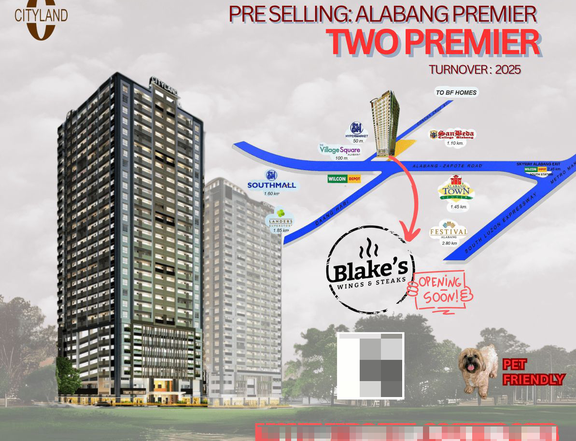 affordable PRE SELLING in Alabang - Las Pinas Area, near ATC, daang Hari, Madrigal