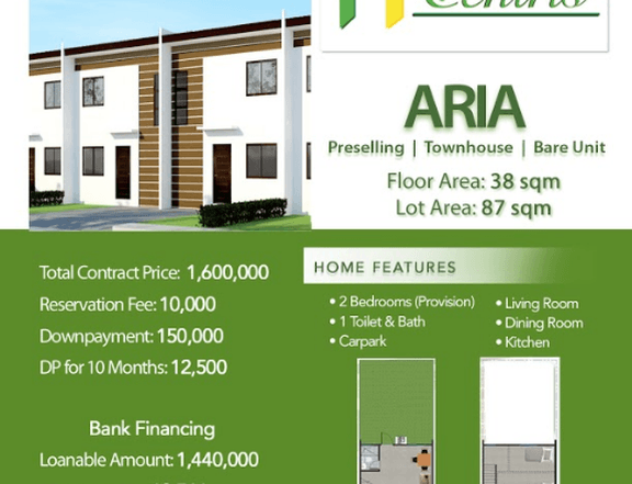 Preselling Affordable Townhouse For Sale Calamba Laguna SLEX Highway