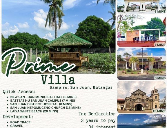 110 sqm Residential Lot For Sale in San Juan Batangas