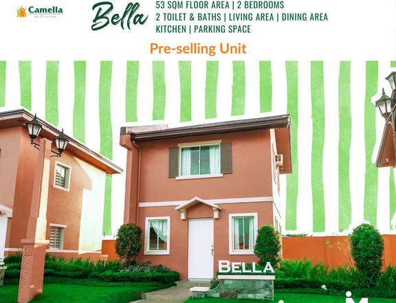 Camella Bulakan Bulacan Bella 53sqm 2BR House and lot for sale