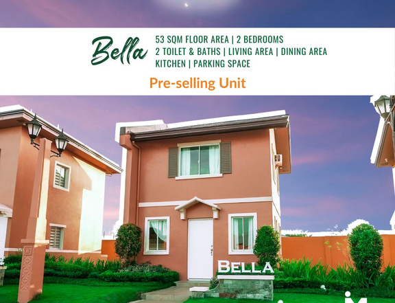 53sqm 2BR House and lot in Camella Sta. Maria Bulacan