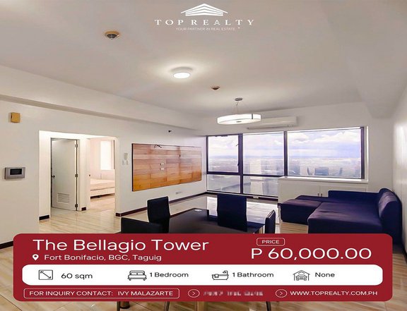 For Rent, 1BR Condominium in BGC, Taguig at The Bellagio Tower 3