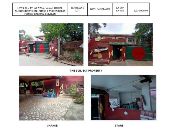 387 sqm Foreclosed Property in ALIDO SUBDIVISION BALIUAG, BULACAN