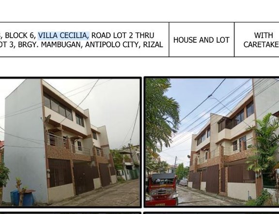 Foreclosed Property in Villa Cecilia Brgy. Mambugan Antipolo Rizal