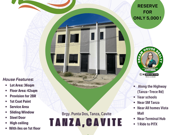 Westdale Villas; 2-bedroom Townhouse For Sale in Tanza Cavite