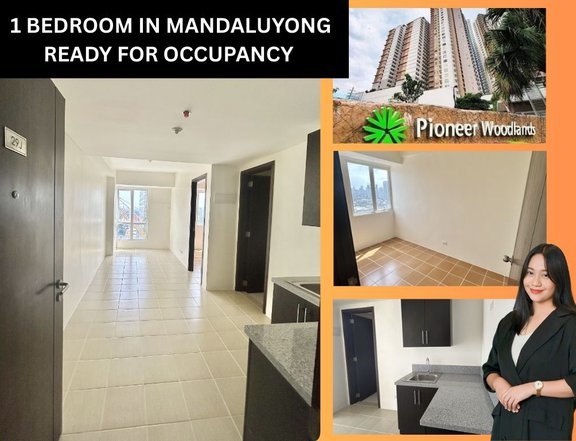 Ready for Occupancy 1 bedroom condo in Pioneer Woondlands, Mandaluyong- Rent to Own Terms