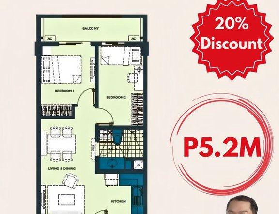 PROMO: Mirea Residences 63.50sqm Ready for Occupancy condo for sale in Pasig City