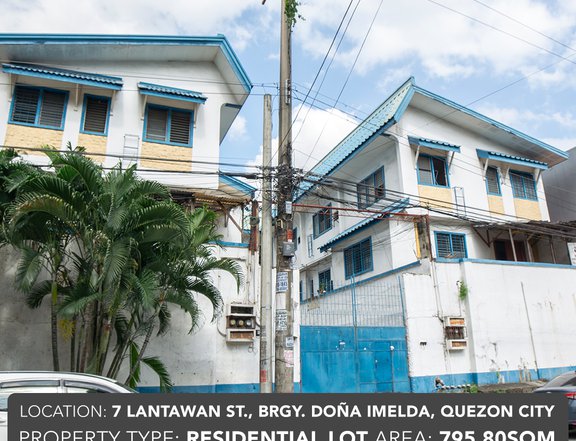 795.8 sqm Residential Lot For Sale in 7 Lantawan, Brgy. Dona Imelda, Quezon City