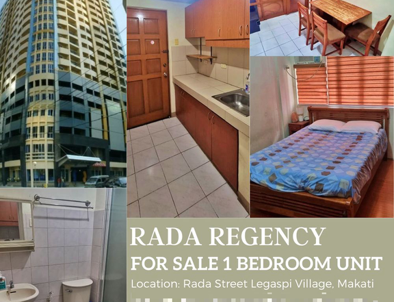 1-Bedroom 34 sqm Condo For Sale in Legazpi Village, Makati