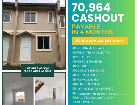 2 Bedrooms Townhouse For Camella Cielo San Jose Del Monte Bulacan