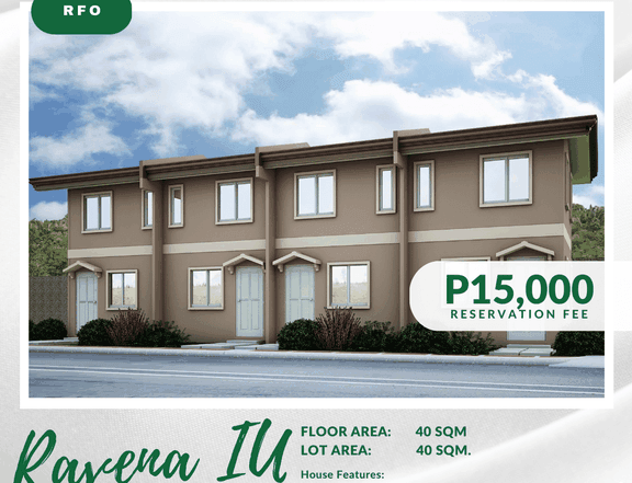 Ravena Inner Unit, Move-in Ready at Camella Negros Oriental, Dumaguete