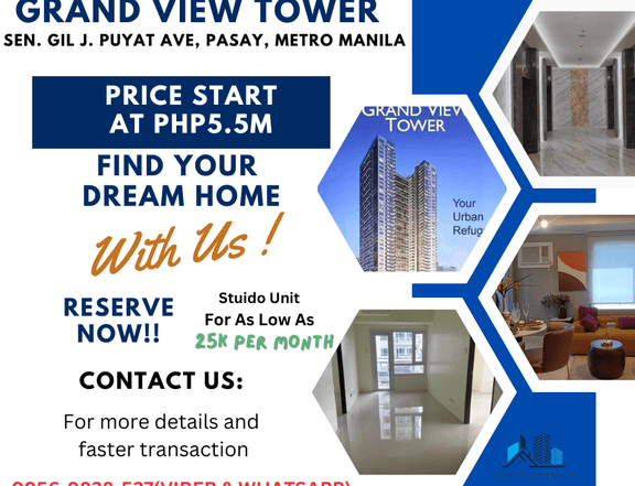 Grand View Tower Ready for Occupancy Condo in Pasay