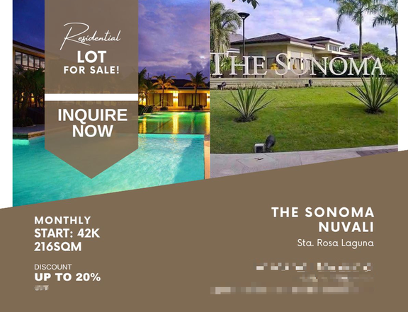 216 sqm Residential Lot For Sale in Nuvali Santa Rosa The Sonoma