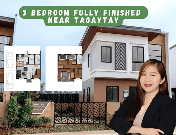 Fully Finished Charles Unit 3 Bedroom 2 T&B near Tagaytay