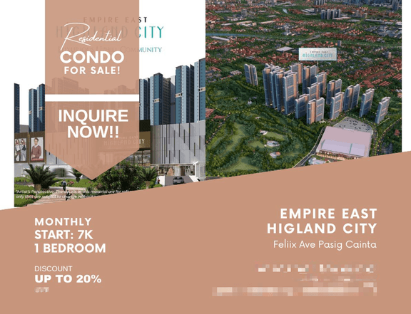 Condominium In Pasig No Down Payment as Low as 7K Monthly