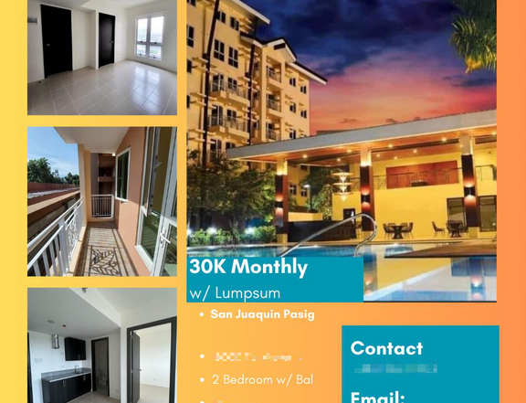 500K To Move In 42.00 sqm 2- BR Condo For Sale in Pasig Near BGC/Airport