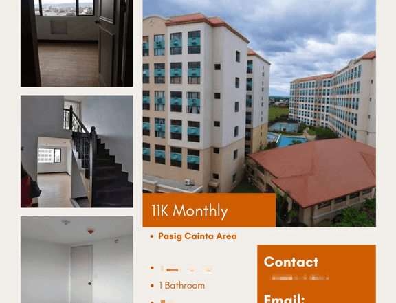 30.00 sqm 1-bedroom Residential Condo For Sale in Pasig Cainta