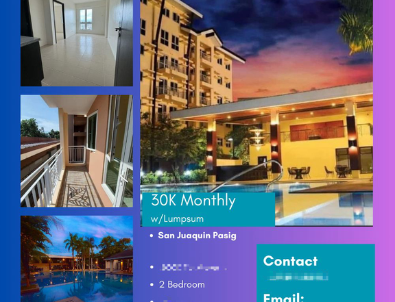 42.00 sqm 2-bedroom Condo For Sale in San Juaquin Pasig Rent To Own