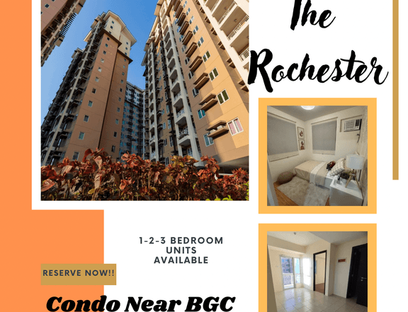 Rent to Own COndo near BGC 5% DP THE ROCHESTER