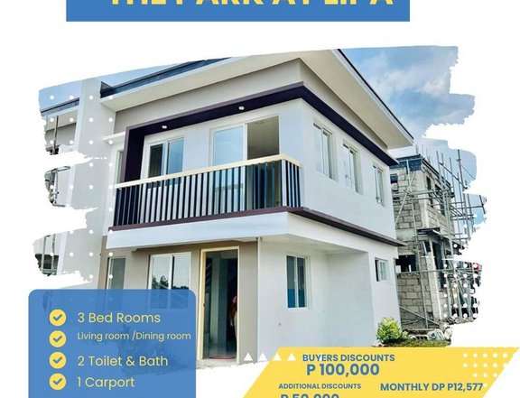 3-Bedroom affordable Townhouse for sale in lipa batangas