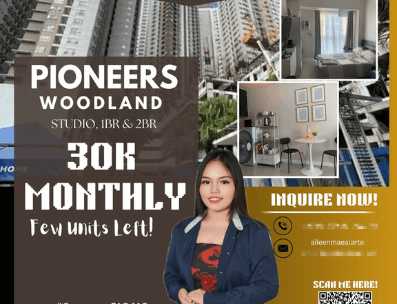 30.26 sqm 1-bedroom Condo For Sale in Pioneer Mandaluyong Metro Manila