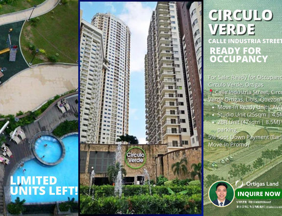 Discounted Studio Unit Condo RFO| Circulo Verde Ortigas, Quezon City
